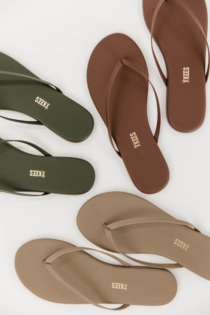 TKEES Foundations Matte Flip Flop Sandal in Cappuccino