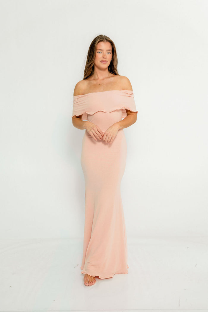 Tommie Maxi Dress in Dusty Rose - Bump Friendly (Size Up for Bump)