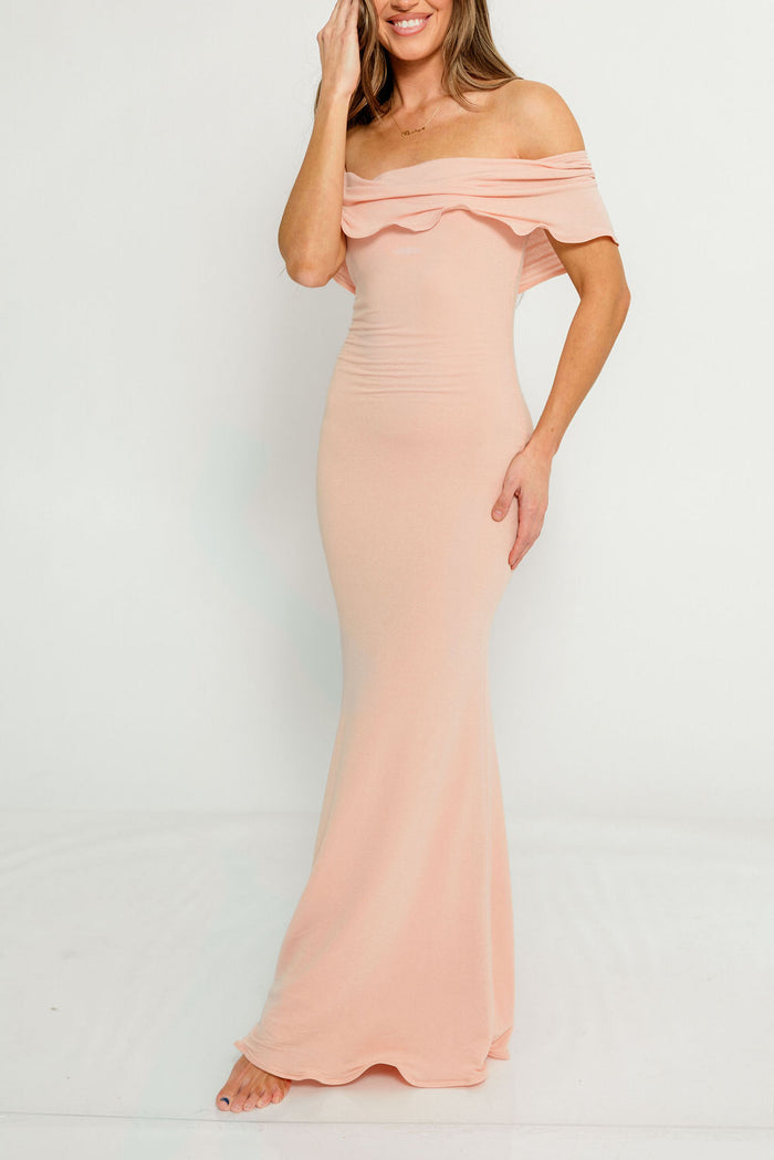 Tommie Maxi Dress in Dusty Rose - Bump Friendly (Size Up for Bump)