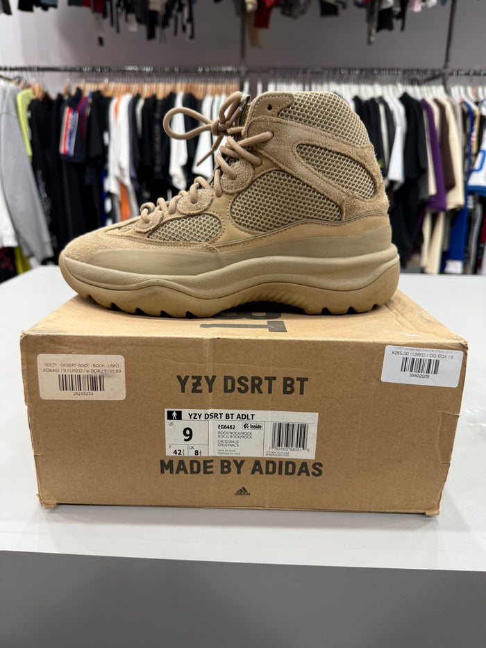 (USED) adidas Yeezy Desert Boot Rock - Sz 9