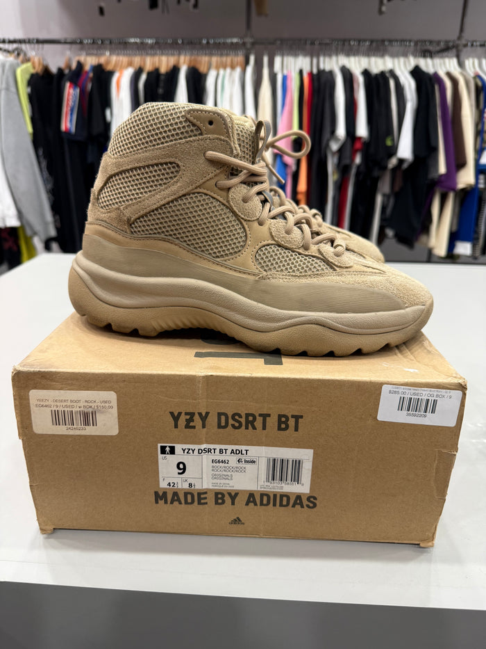 (USED) adidas Yeezy Desert Boot Rock - Sz 9