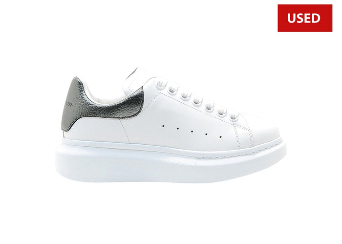 (USED) Alexander McQueen Oversized Sneaker 'White Black Pearl' - Sz 6