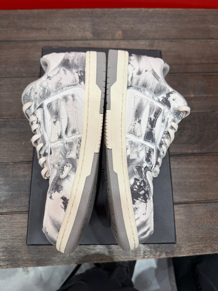 (USED) AMIRI Skel Top Low Grey Tye Dye - Sz 10