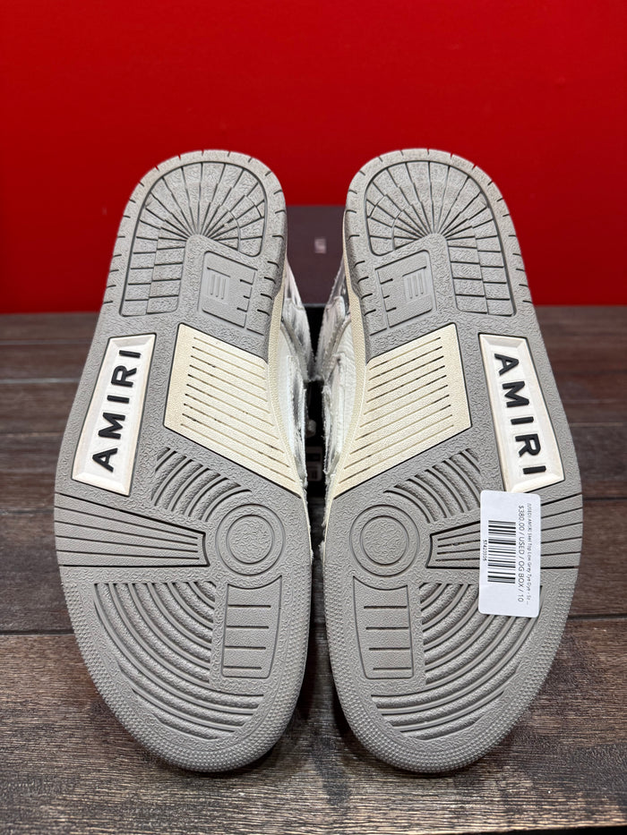 (USED) AMIRI Skel Top Low Grey Tye Dye - Sz 10