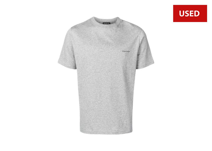 (USED) Balenciaga Logo T-Shirt Grey