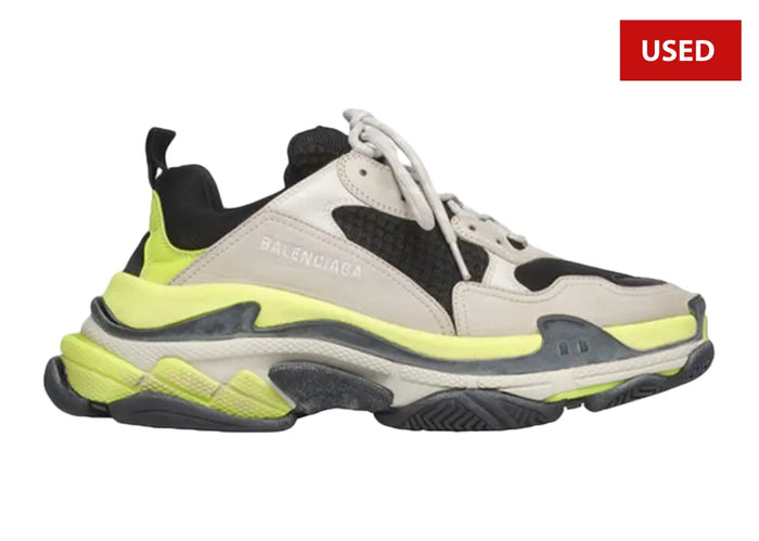 (USED) Balenciaga Triple S Yellow Grey - Sz 14