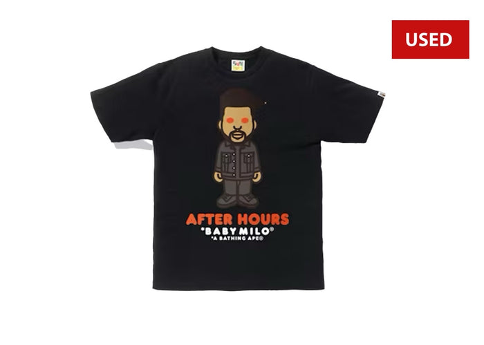 (USED) BAPE Baby Milo After Hours Tee Black (HEATCHECK ARCHIVE)