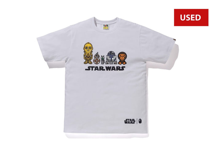 (USED) BAPE x Star Wars Droid Tee White (HEATCHECK ARCIVE)
