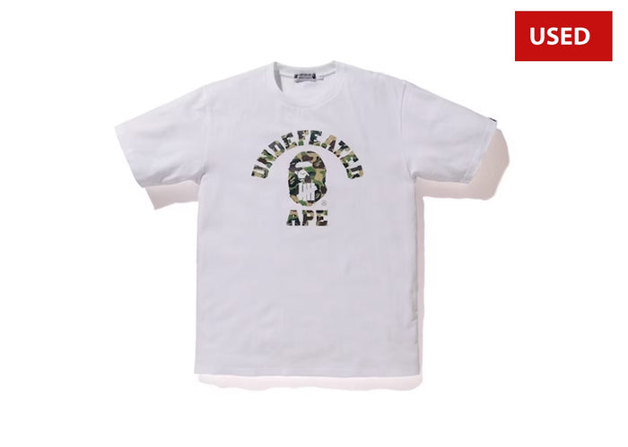 (USED) BAPE X Undefeated ABC College ABC Tee White/Green