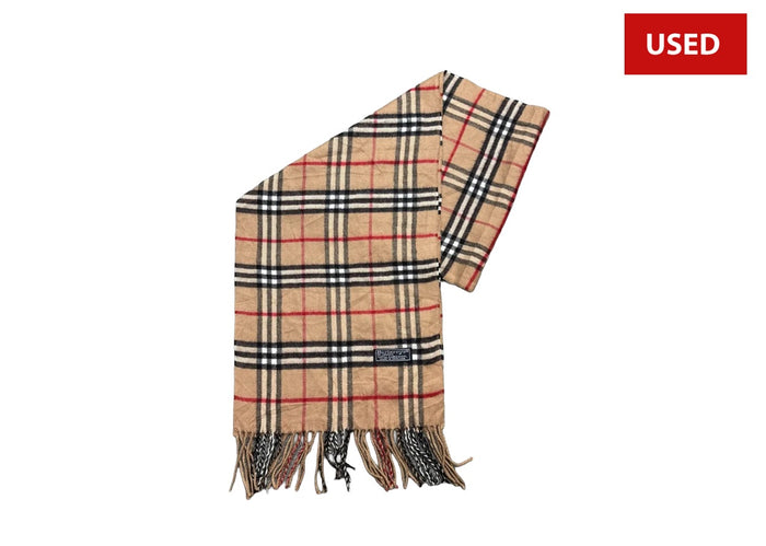 (USED) Burberry Nova Check Scarf Beige