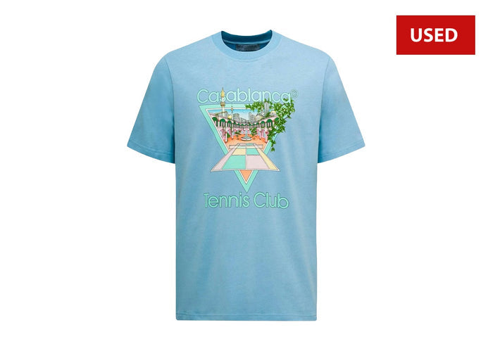 (USED) Casablanca Tennis Club Icon T-shirt Blue