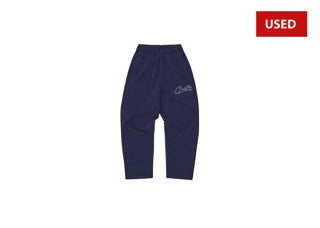 (USED) Corteiz Thick Stitch Allstarz Open Hem Pant Navy
