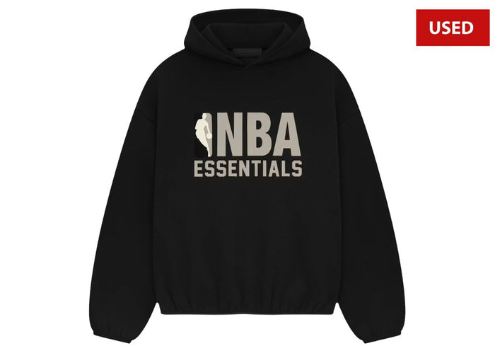 (USED) Fear of God Essentials NBA Hoodie (SS25) Black