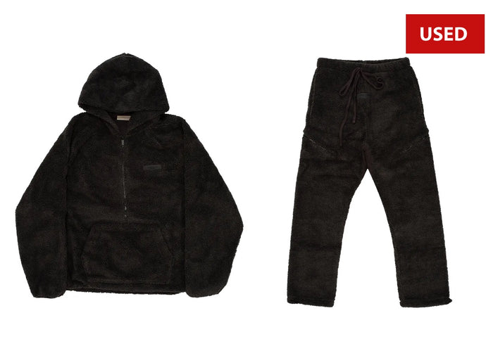 (USED) Fear of God Essentials Polar Fleece Sweatsuit 'Iron'