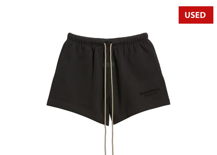 (USED) Fleece Sweat Shorts Fear of God Essentials Black