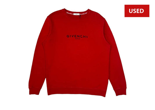 (USED) Givenchy Paris Crewneck Red