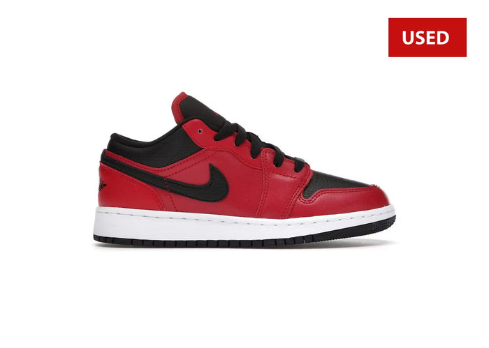 (USED) Jordan 1 Low Gym Red Black Pebbled (GS) - Sz 7