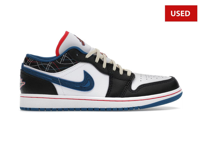 (USED) Jordan 1 Low SE Industrial Blue Sashiko - Sz 13