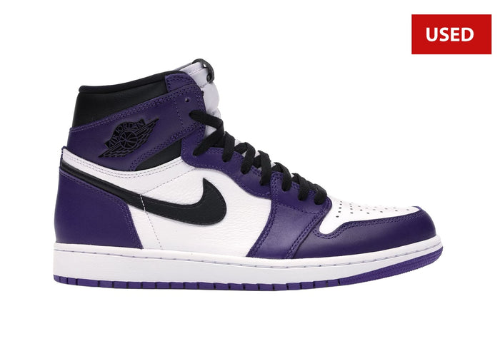 (USED) Jordan 1 Retro High Court Purple White - Sz 10