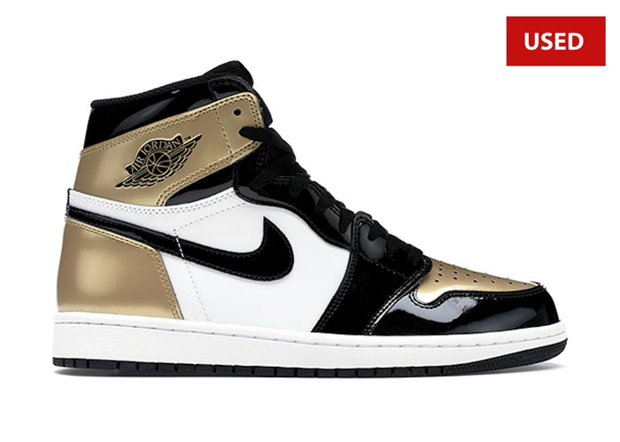 (USED) Jordan 1 Retro High NRG Patent Gold Toe - Sz 10.5