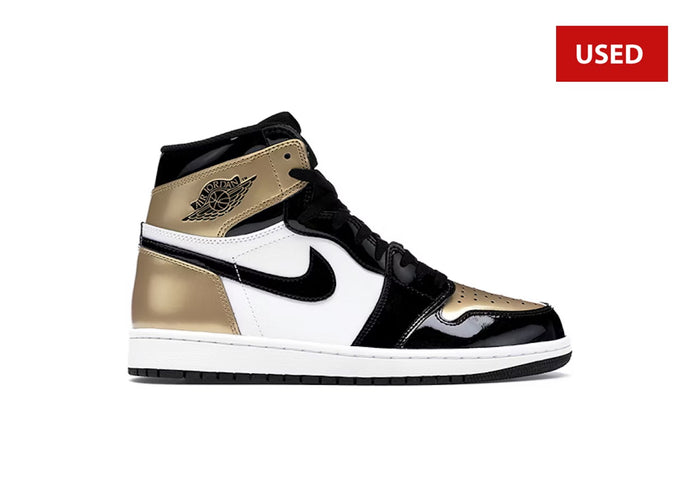 (USED) Jordan 1 Retro High NRG Patent Gold Toe - Sz 9.5