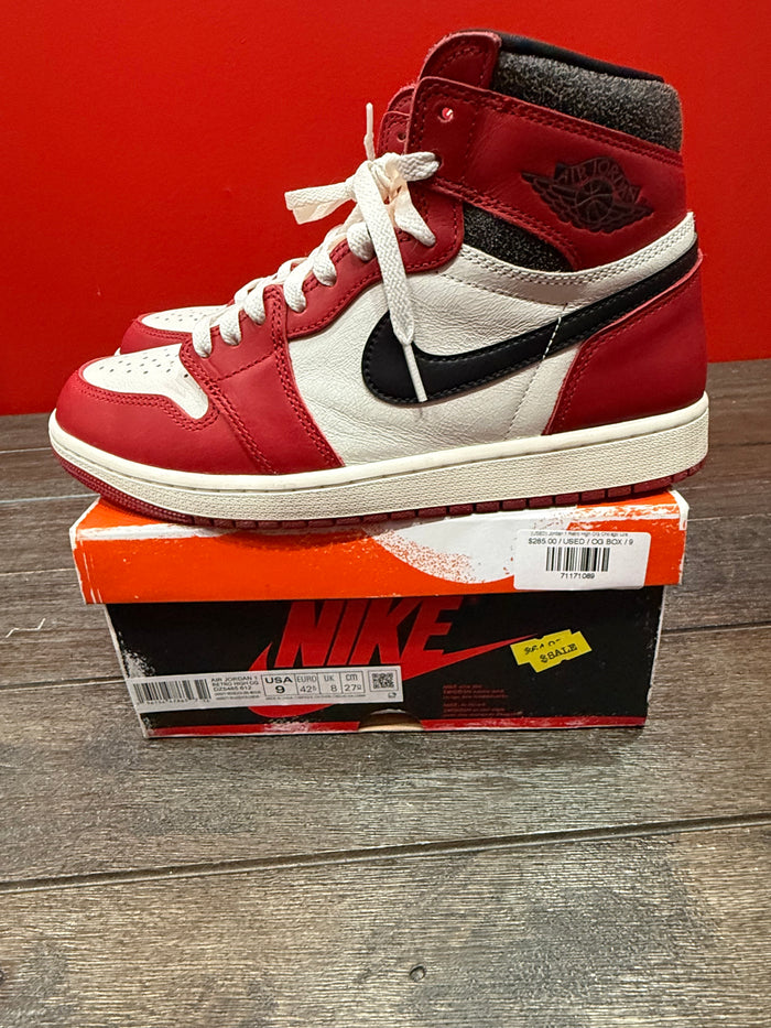 (USED) Jordan 1 Retro High OG Chicago Lost and Found - Sz 9