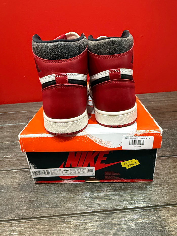 (USED) Jordan 1 Retro High OG Chicago Lost and Found - Sz 9