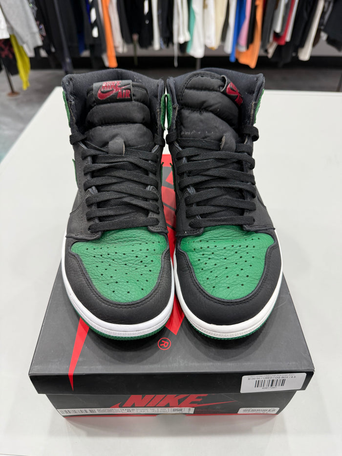 (USED) Jordan 1 Retro High Pine Green Black - Sz 8.5