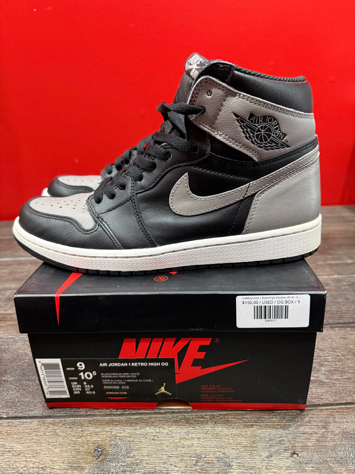 (USED) Jordan 1 Retro High Shadow (2018) - Sz 9