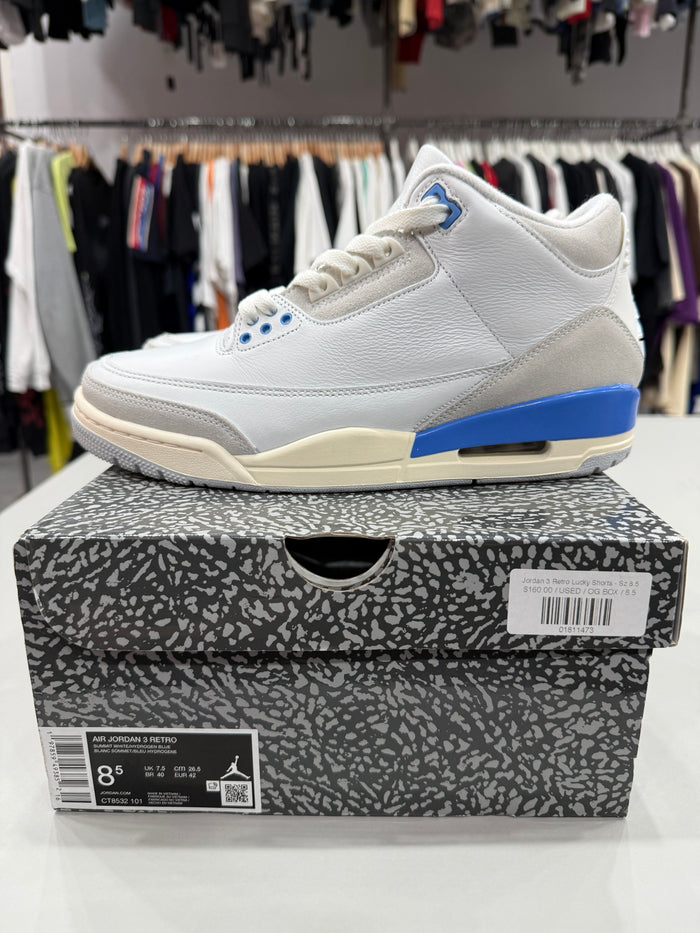 (USED) Jordan 3 Retro Lucky Shorts - Sz 8.5