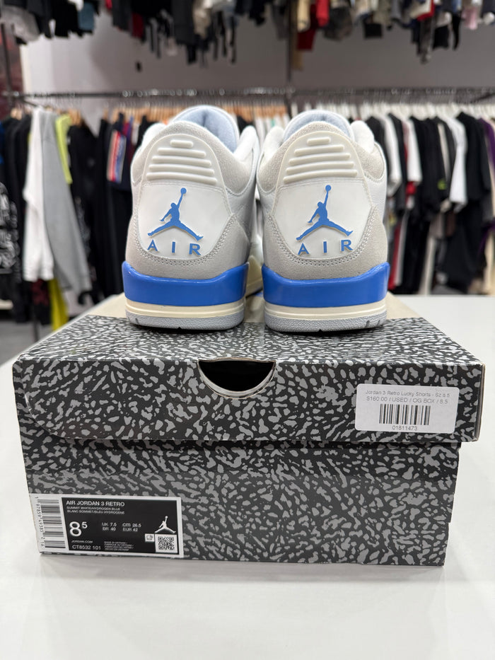 (USED) Jordan 3 Retro Lucky Shorts - Sz 8.5