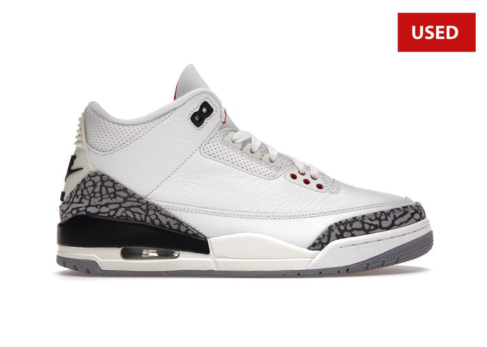 (USED) Jordan 3 Retro White Cement Reimagined - Sz 10