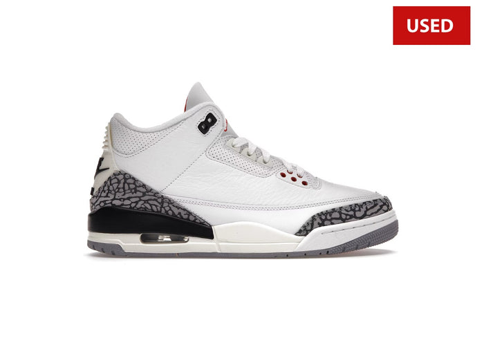 (USED) Jordan 3 Retro White Cement Reimagined - Sz 8.5 (2)