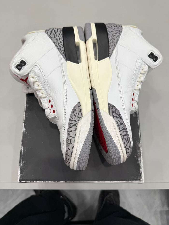 (USED) Jordan 3 Retro White Cement Reimagined - Sz 8.5 (2)