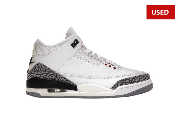 (USED) Jordan 3 Retro White Cement Reimagined - Sz 9