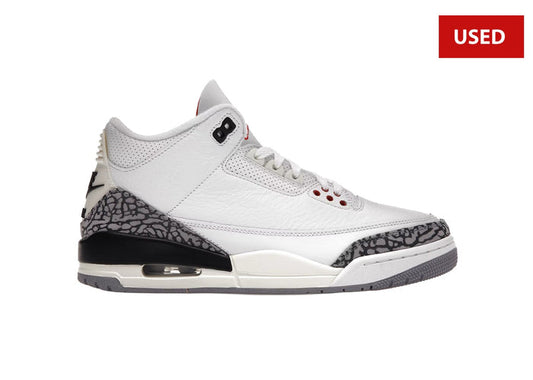 (USED) Jordan 3 Retro White Cement Reimagined - Sz 9