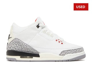 (USED) Jordan 3 Retro White Cement Reimagined (GS) - Sz 6