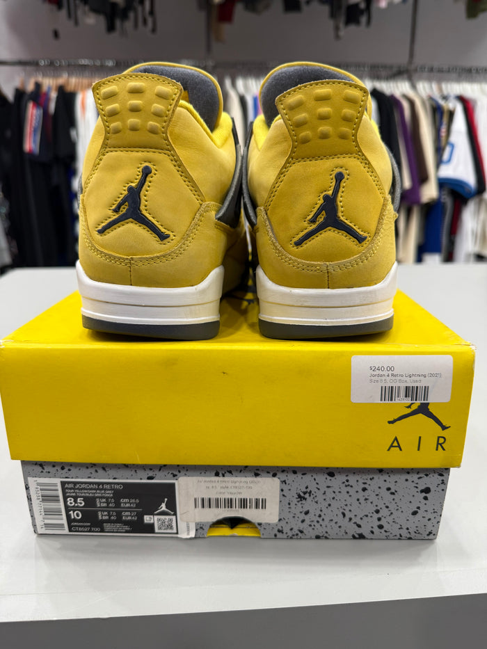 (USED) Jordan 4 Retro Lightning (2021) - Sz 8.5