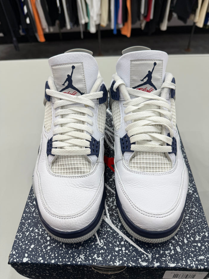 (USED) Jordan 4 Retro Midnight Navy - Sz 9.5