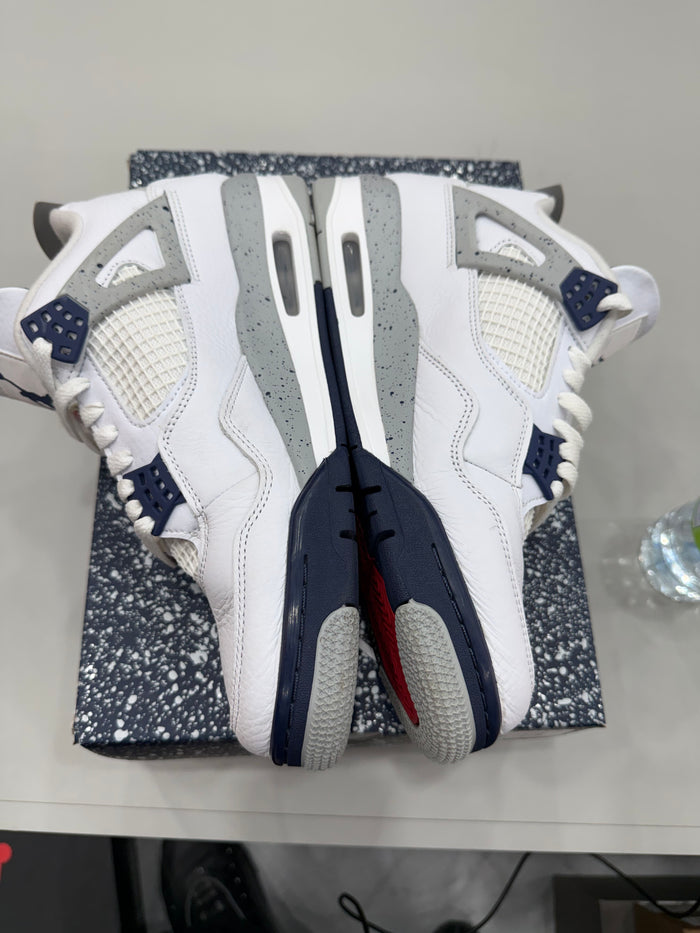 (USED) Jordan 4 Retro Midnight Navy - Sz 9.5