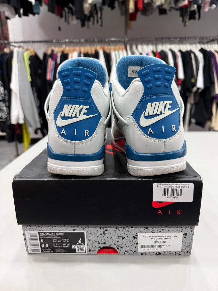 (USED) Jordan 4 Retro Military Blue (2024) - Sz 8