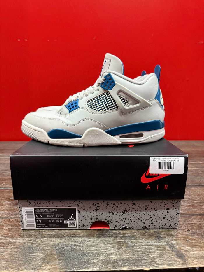 (USED) Jordan 4 Retro Military Blue (2024) - Sz 9.5