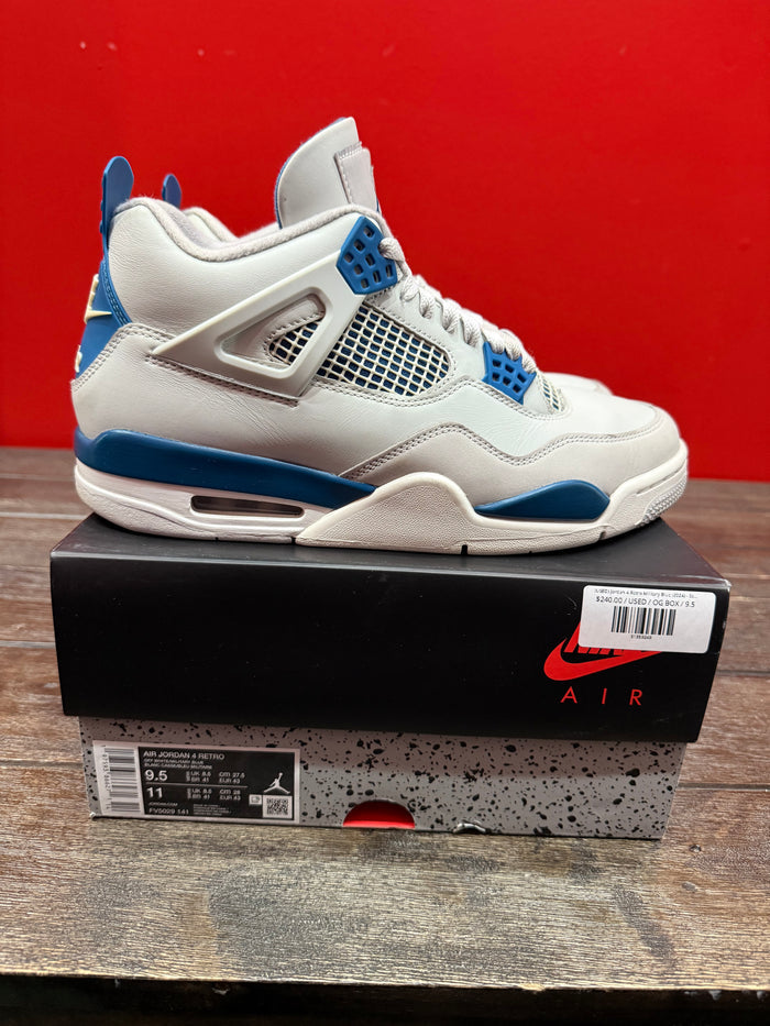 (USED) Jordan 4 Retro Military Blue (2024) - Sz 9.5