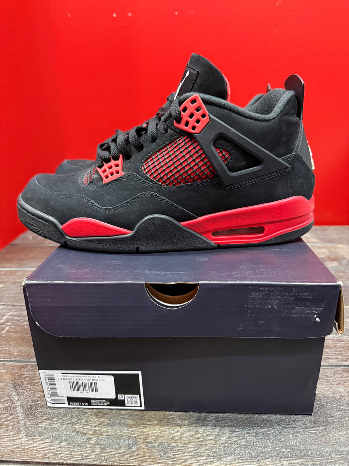 (USED) Jordan 4 Retro Red Thunder - Sz 11
