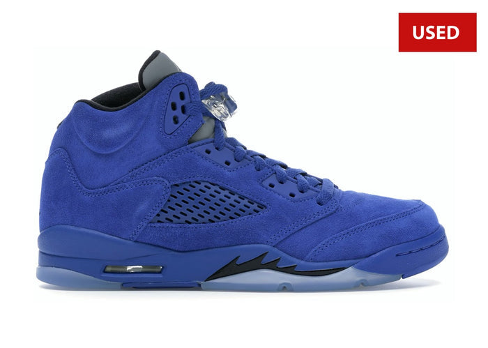(USED) Jordan 5 Retro Blue Suede (GS) - Sz 6.5