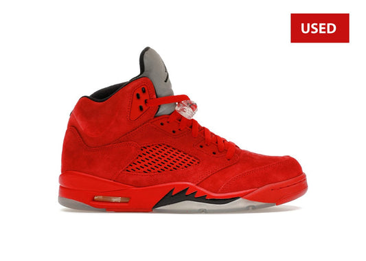 (USED) Jordan 5 Retro Red Suede - Sz 9.5