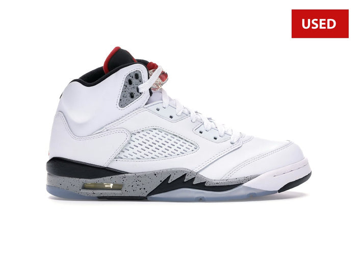 (USED) Jordan 5 Retro White Cement - Sz 10