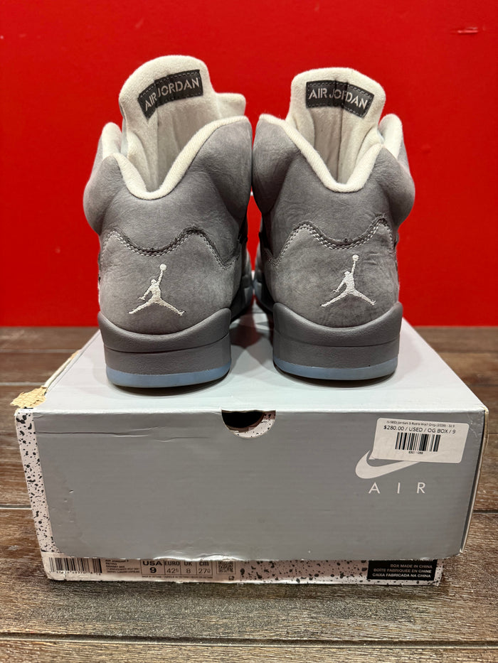 (USED) Jordan 5 Retro Wolf Grey (2026) - Sz 9