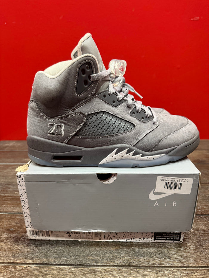 (USED) Jordan 5 Retro Wolf Grey (2026) - Sz 9