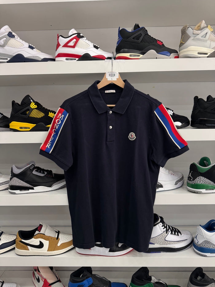 (USED) Moncler Button Polo Navy